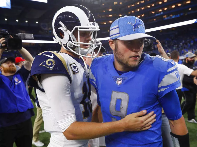 Matthew Stafford and Jared Goff