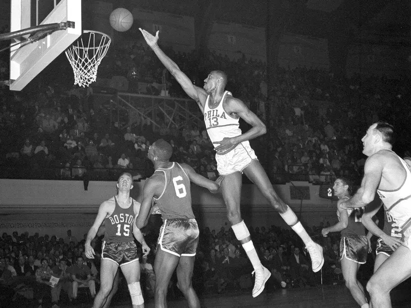 Philadelphia Warriors center Wilt Chamberlain