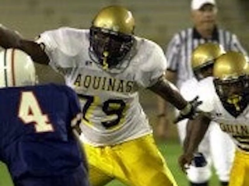 St. Thomas Aquinas offensive lineman Marcus Gilbert