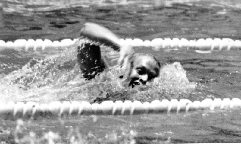 Don Schollander swimming in Tokyo