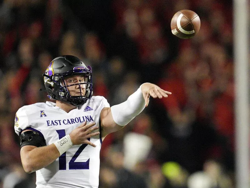 East Carolina quarterback Holton Ahlers