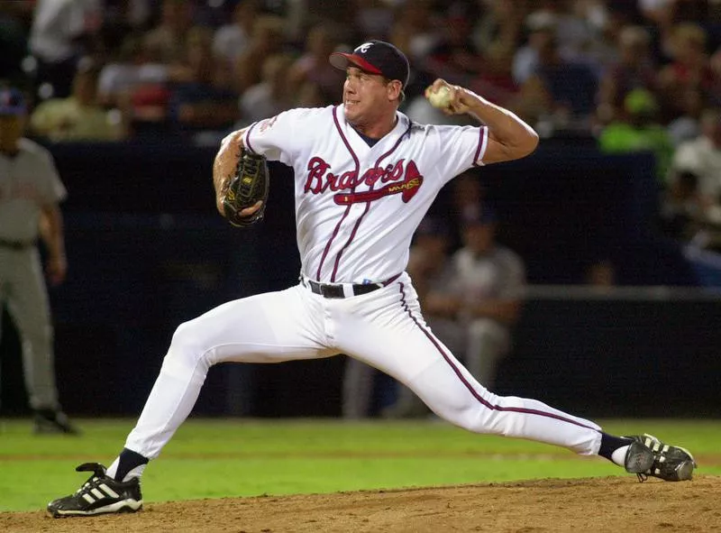 Atlanta Braves' John Rocker throws pitch