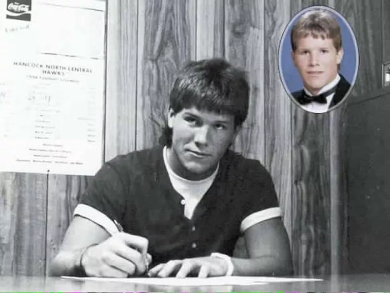 Brett Favre at Hanock North Central High School