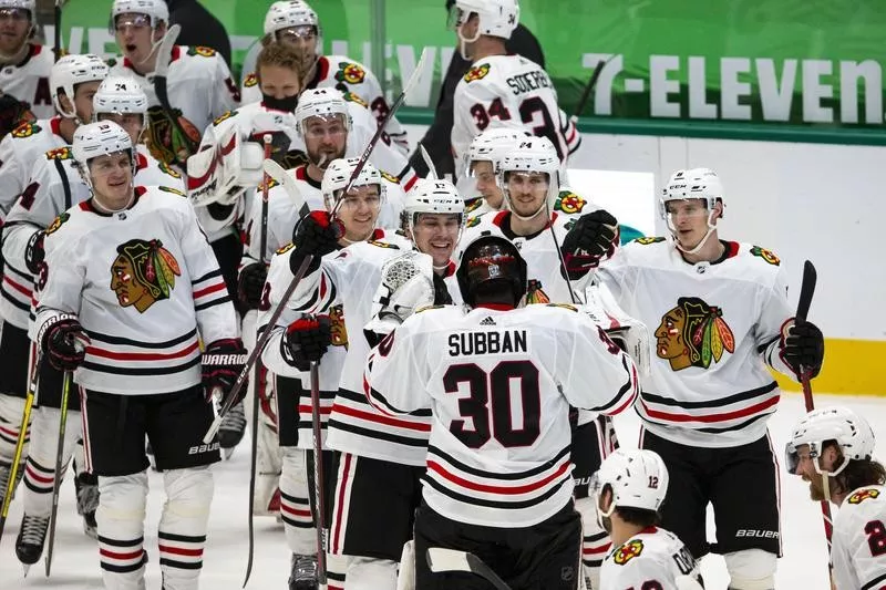 Chicago Blackhawks celebrate