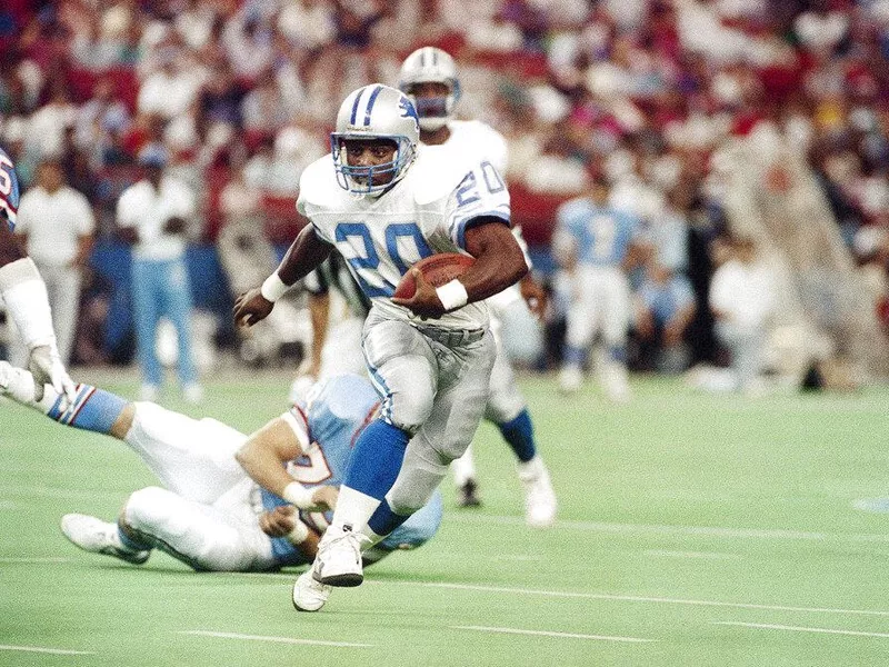 Detroit Lions running back Barry Sanders