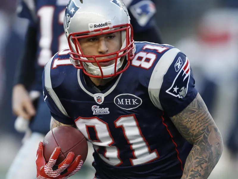 New England Patriots TE Aaron Hernandez