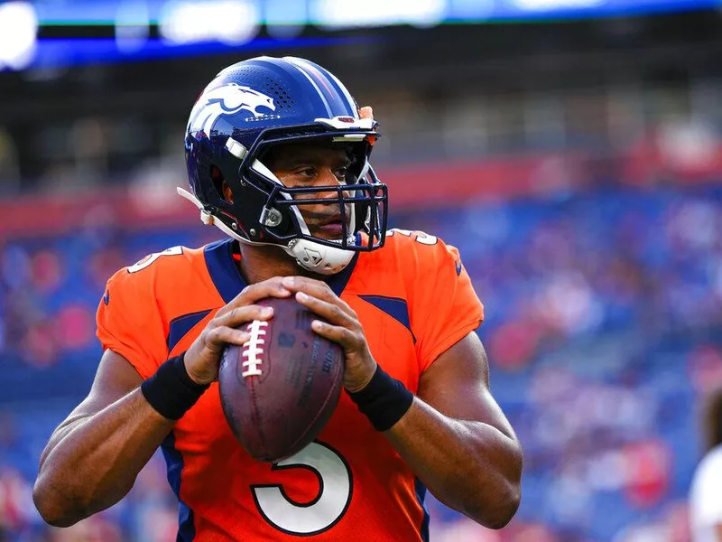 Denver Broncos quarterback Russell Wilson