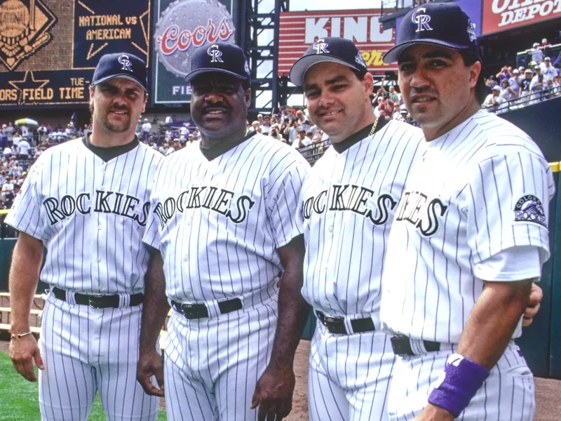 Larry Walker, Don Baylor, Dante Bichette, Vinny Castilla