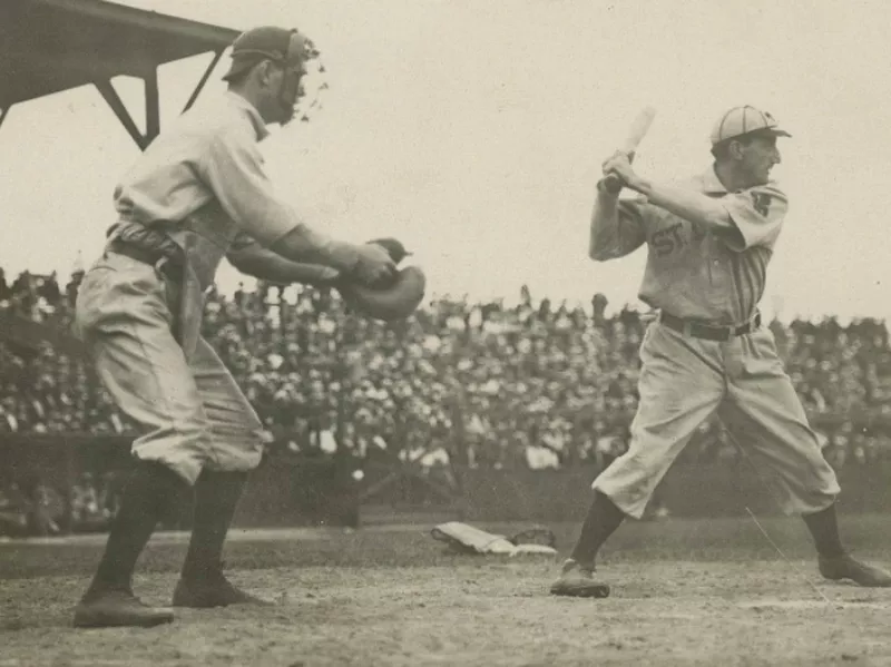 Bobby Wallace at bat