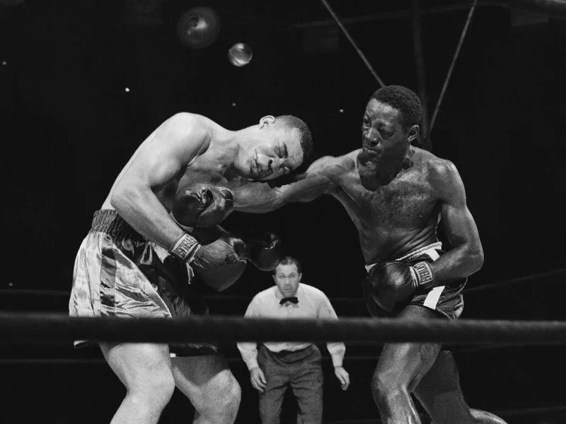 Joe Louis and Ezzard Charles