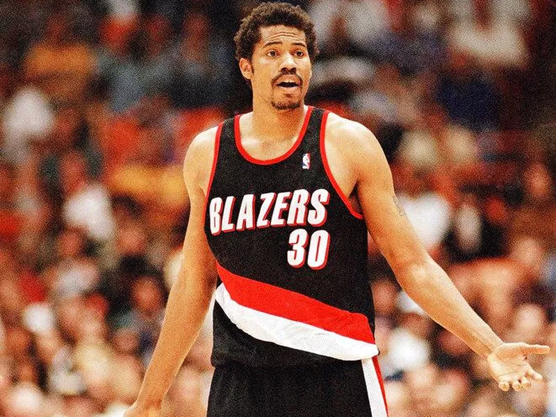 Rasheed Wallace with the Portland Trail Blazers