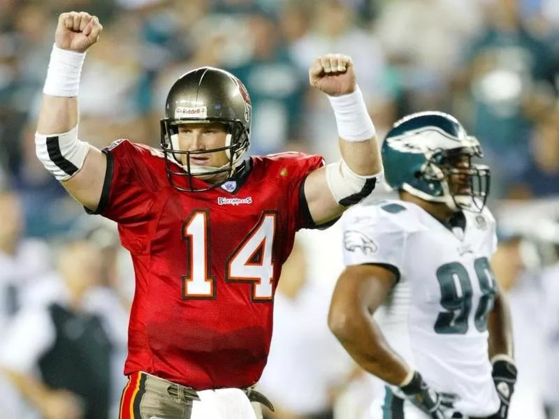 Tampa Bay Buccaneers quarterback Brad Johnson