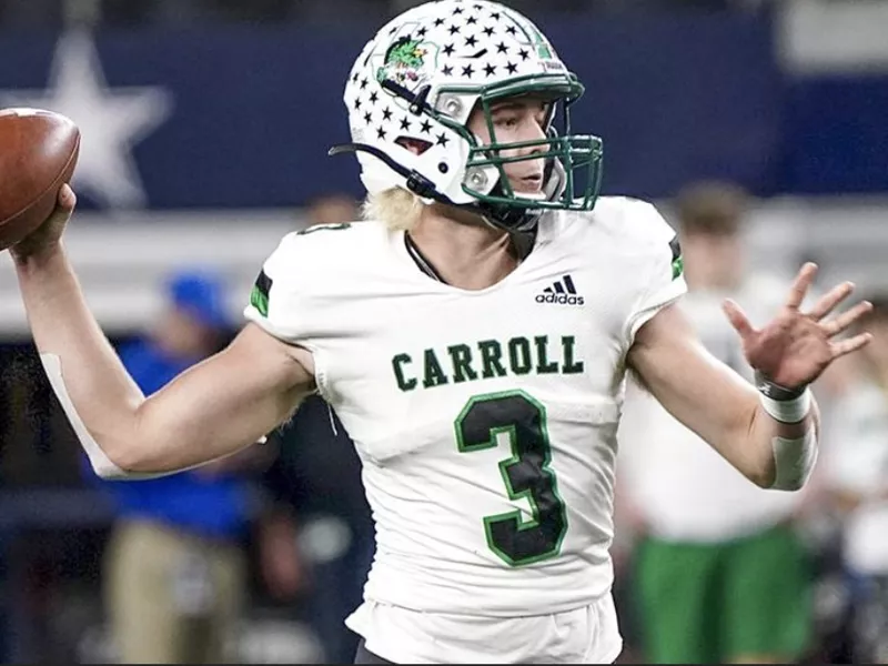 Southlake Carroll quarterback Quinn Ewers