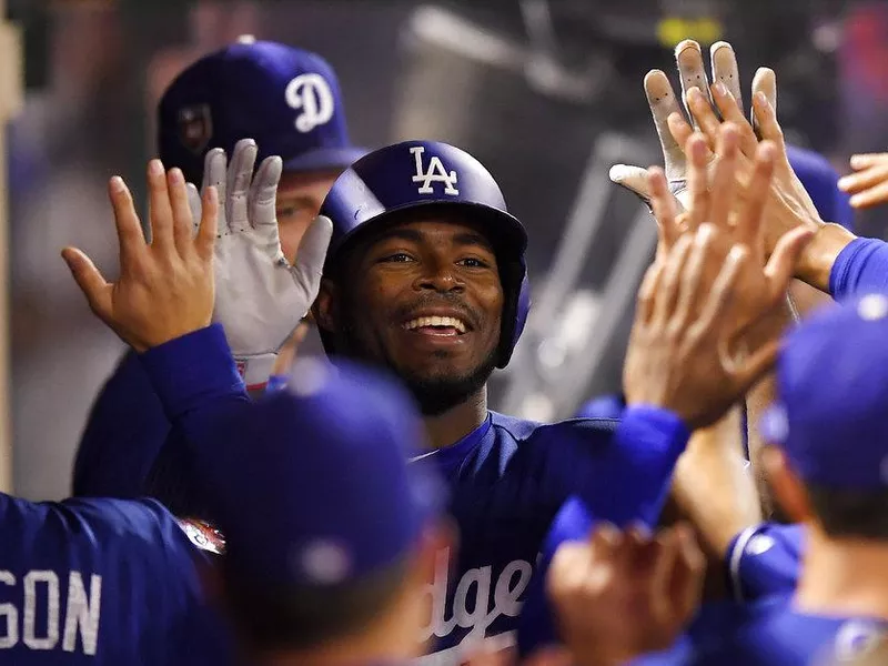 Los Angeles Dodgers outfielder Yasiel Puig