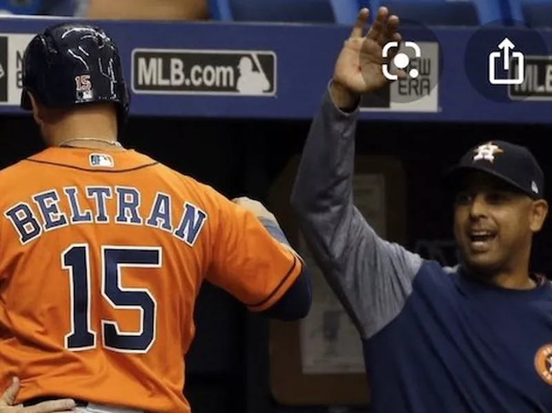 Carlos Beltran and Alex Cora