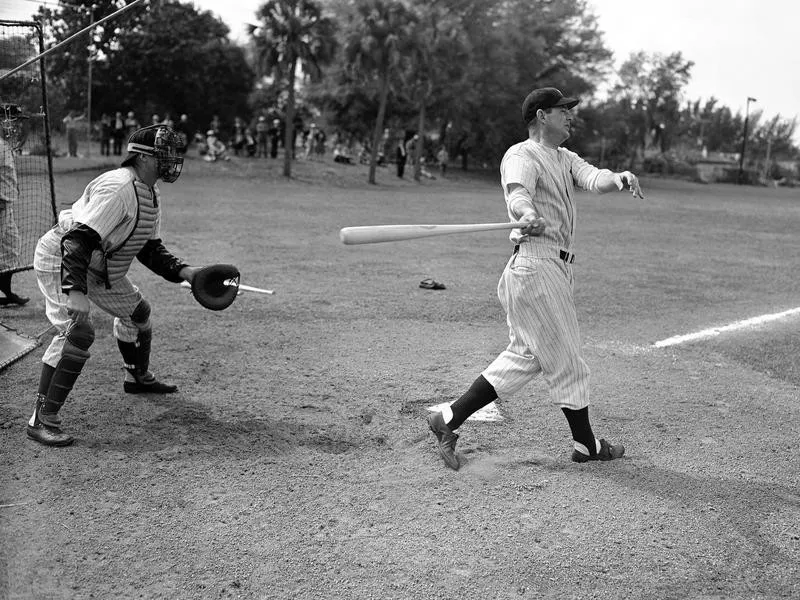 George Selkirk batting