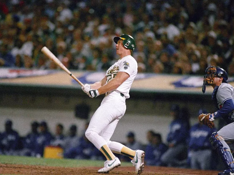 Oakland A's first baseman Mark McGwire