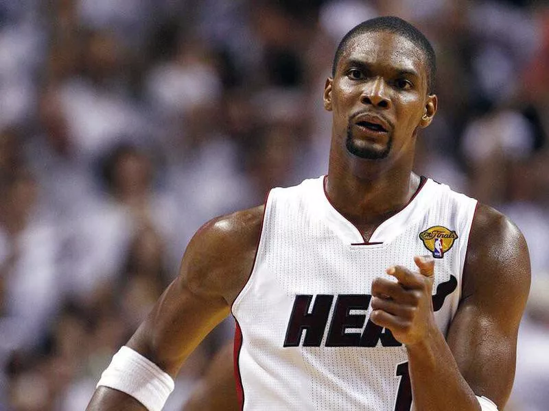 Chris Bosh with the Miami Heat