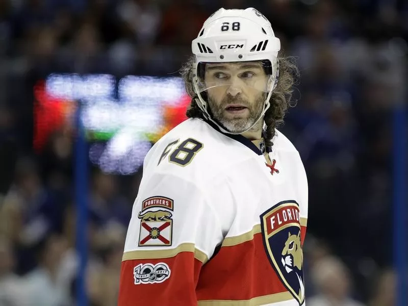 Jaromir Jagr with the Florida Panthers