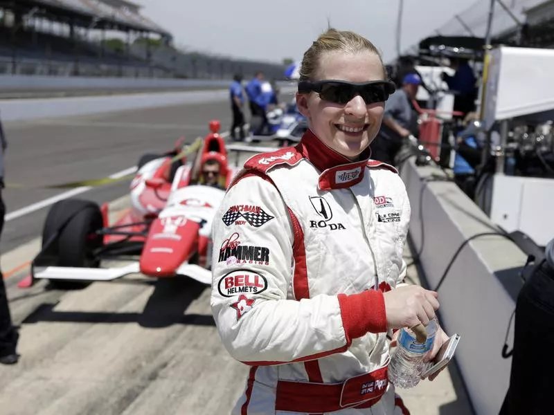 Pippa Mann smiling