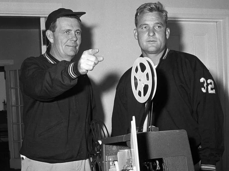 Buddy Parker and Bobby Layne