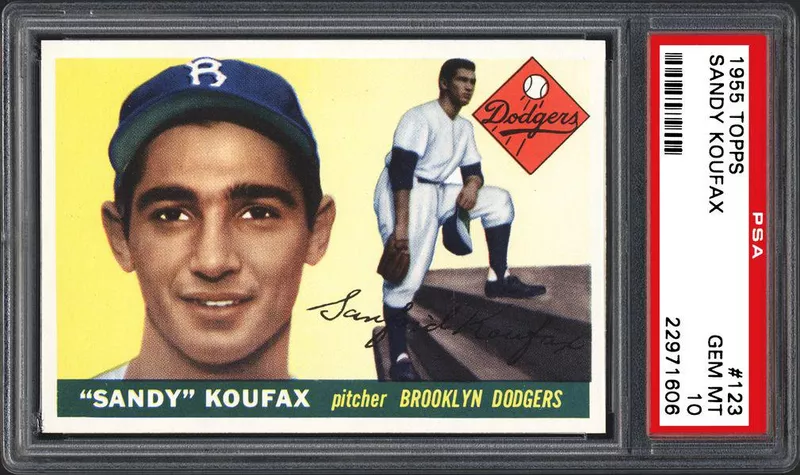 Sandy Koufax 1955 Topps Card