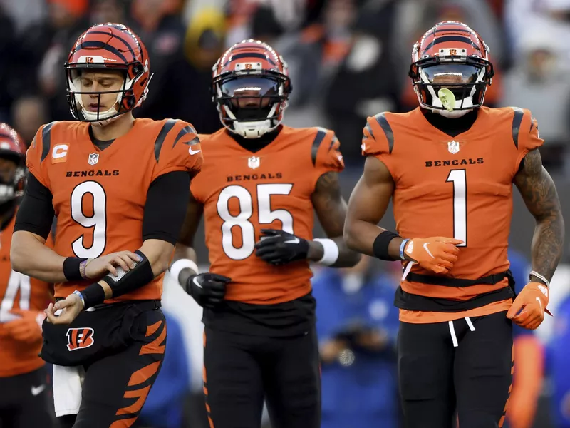 Bengals trifecta Joe Burrow, Tee Higgins and Ja'Marr Chase