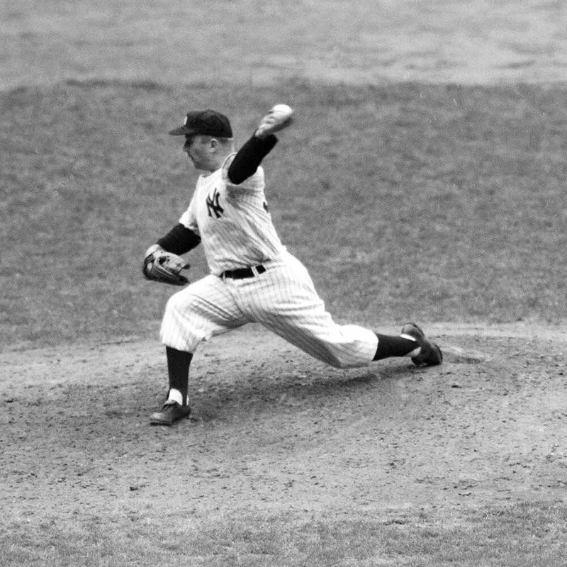 Eddie Lopat pitches against Washington Senators