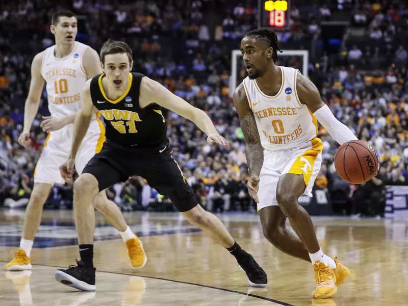 Iowa vs. Tennessee during 2019 NCAA tournament game at Nationwide Arena in Columbus, Ohio