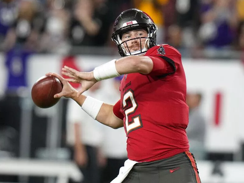 Tampa Bay Buccaneers quarterback Kyle Trask