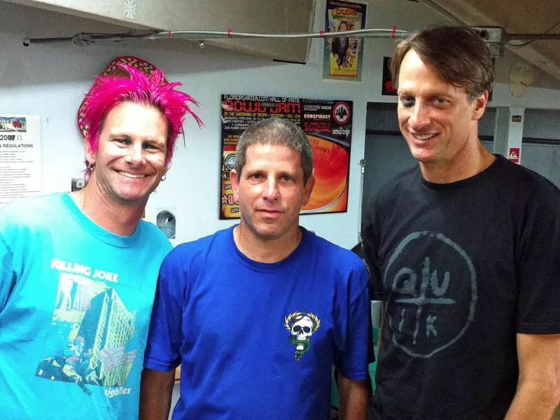 Alan Gelfand and Tony Hawk