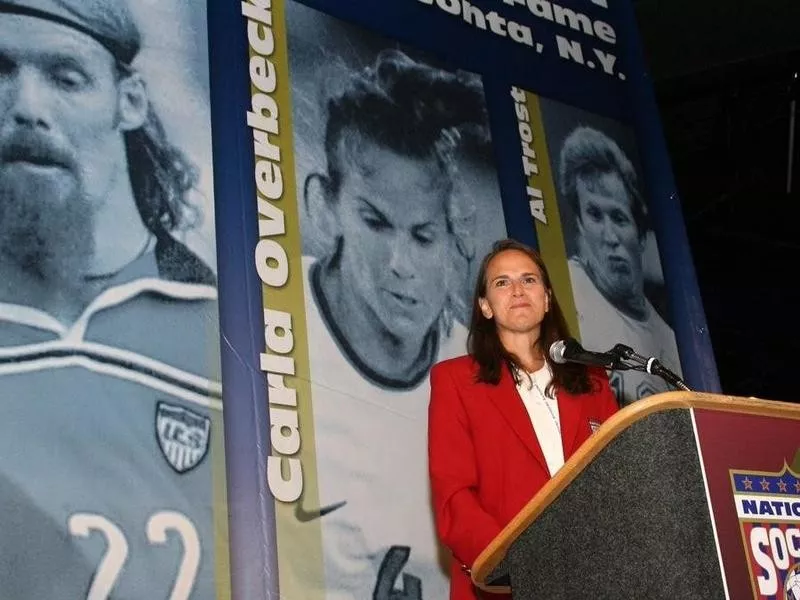 Duke assistant coach Carla Overbeck