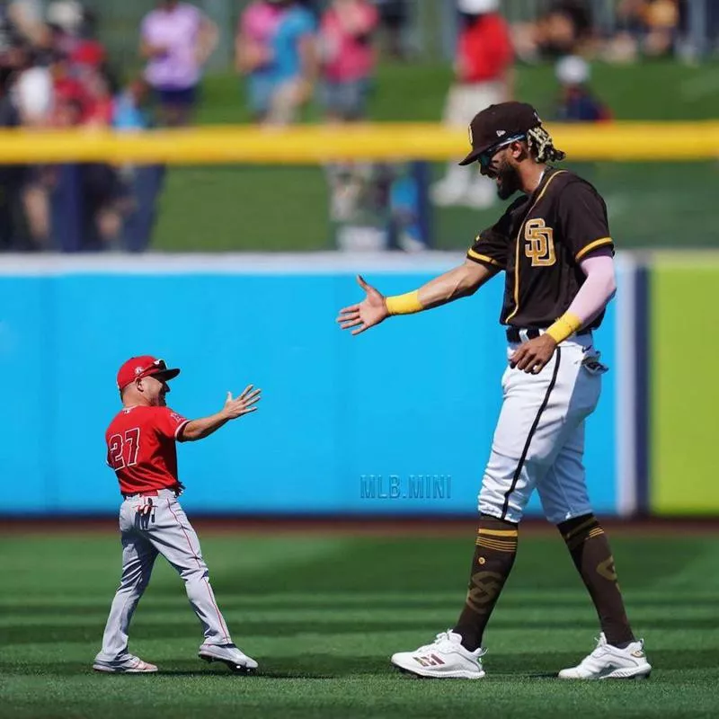 Mike Trout and Fernando Tatis Jr.