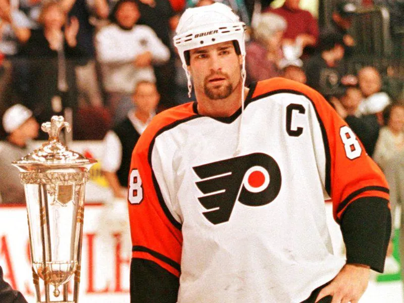 Philadelphia Flyers center Eric Lindros