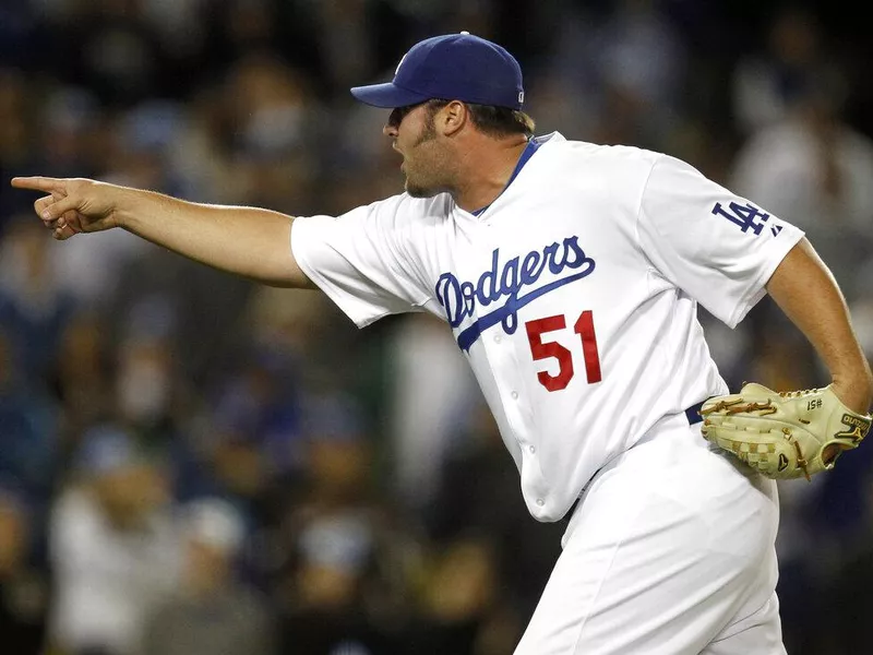 Los Angeles Dodgers pitcher Jonathan Broxton