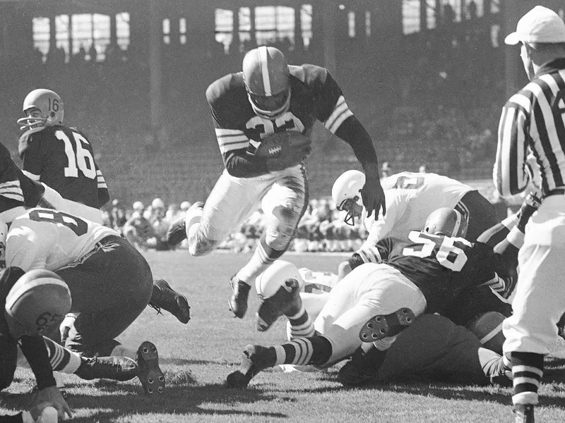 Cleveland Browns running back Jim Brown