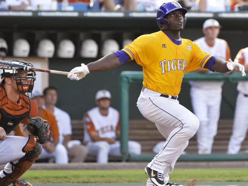 LSU batter Jared Mitchell