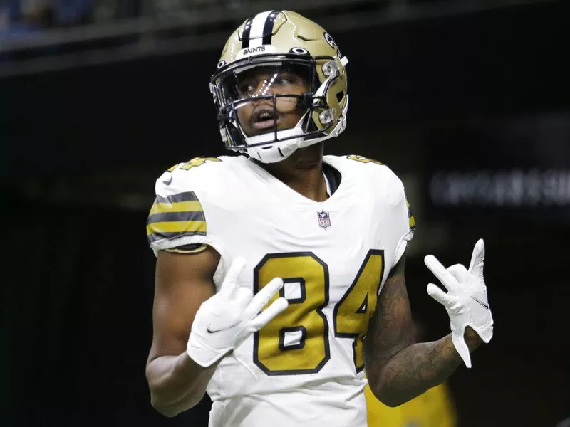 New Orleans Saints wide receiver Lil'Jordan Humphrey