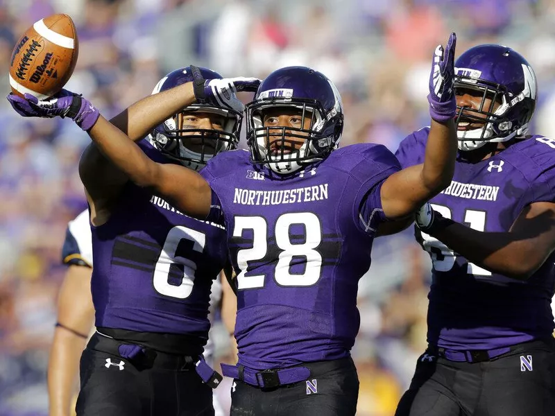 Northwestern running back Justin Jackson