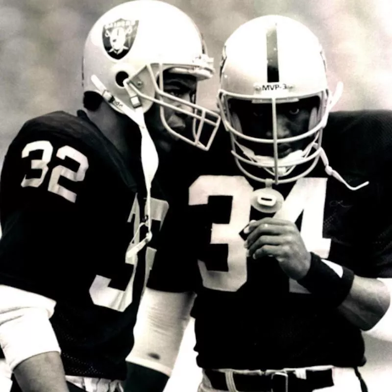 Marcus Allen and Bo Jackson