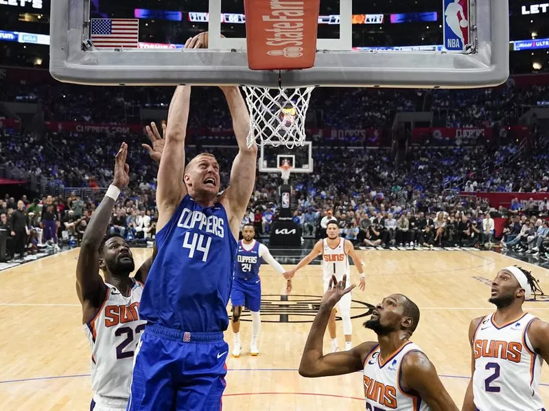 Los Angeles Clippers center Mason Plumlee