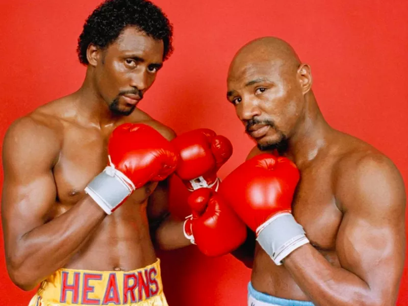 Thomas Hearns and Roberto Duran