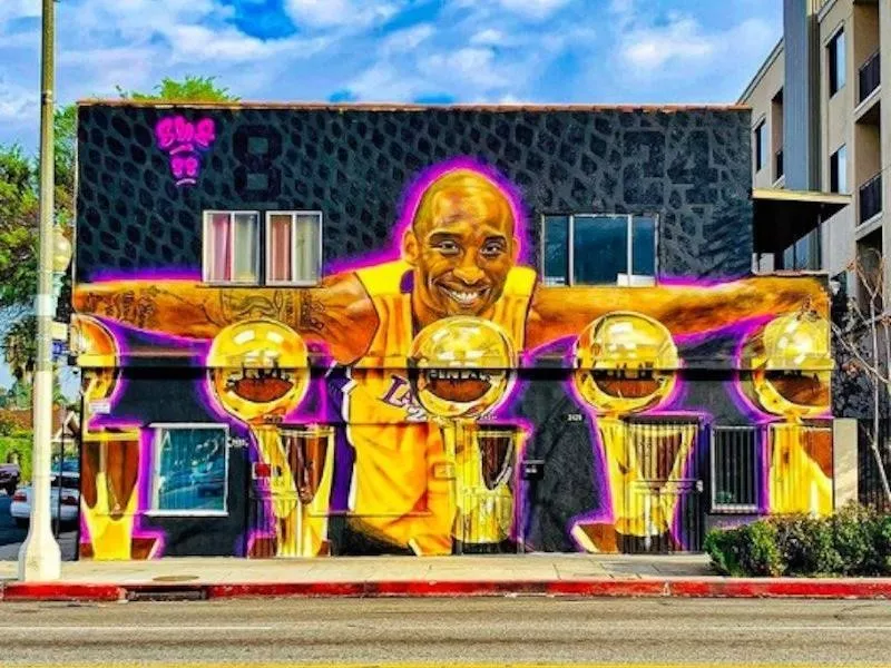 Kobe Bryant mural in Los Angeles