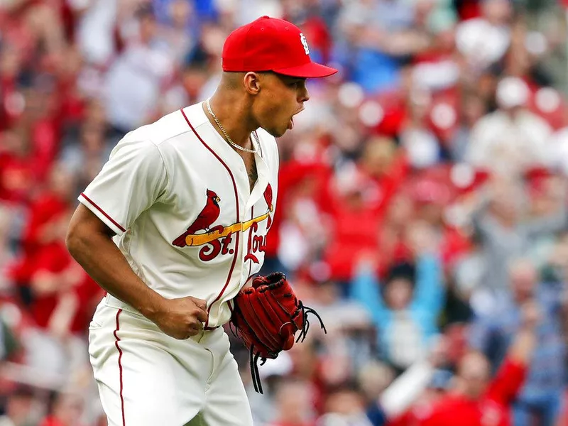 Jordan Hicks celebrating