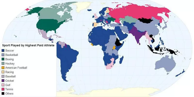 Highest-paid athlete by country