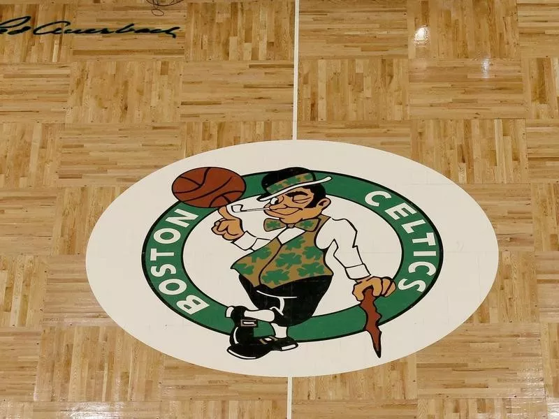 Lucky the Leprechaun on Court