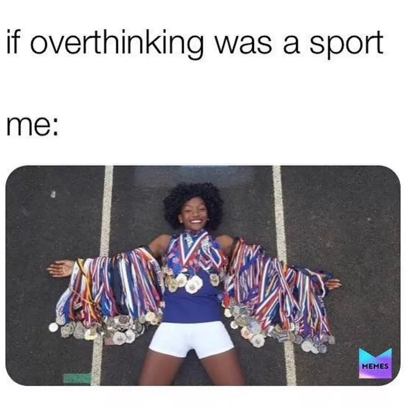 Overthinking Olympic champion