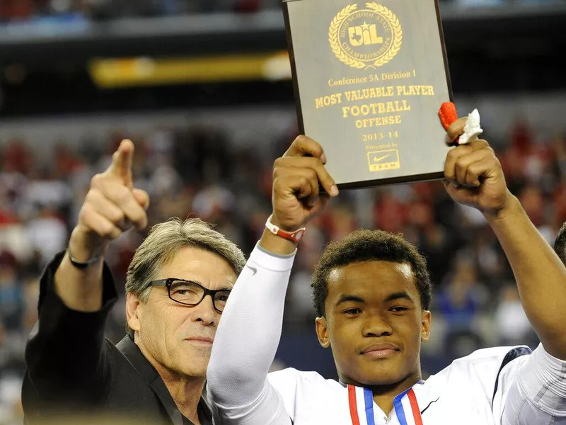 Rick Perry and Kyler Murray