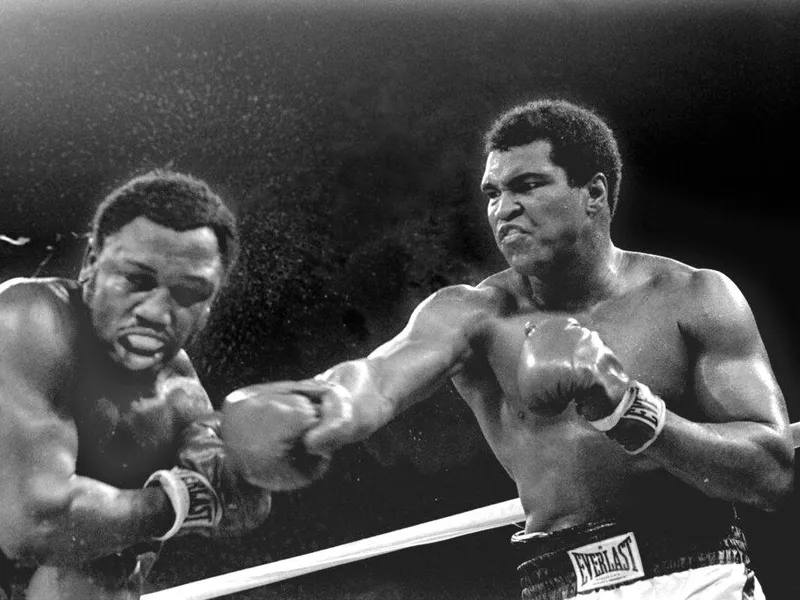 Muhammad Ali and Joe Frazier