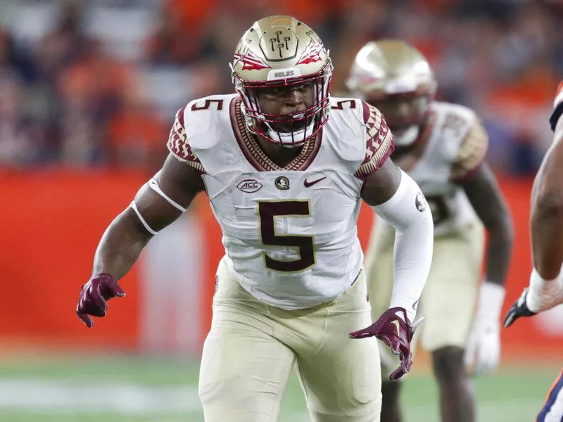 Florida State defensive lineman Jared Verse